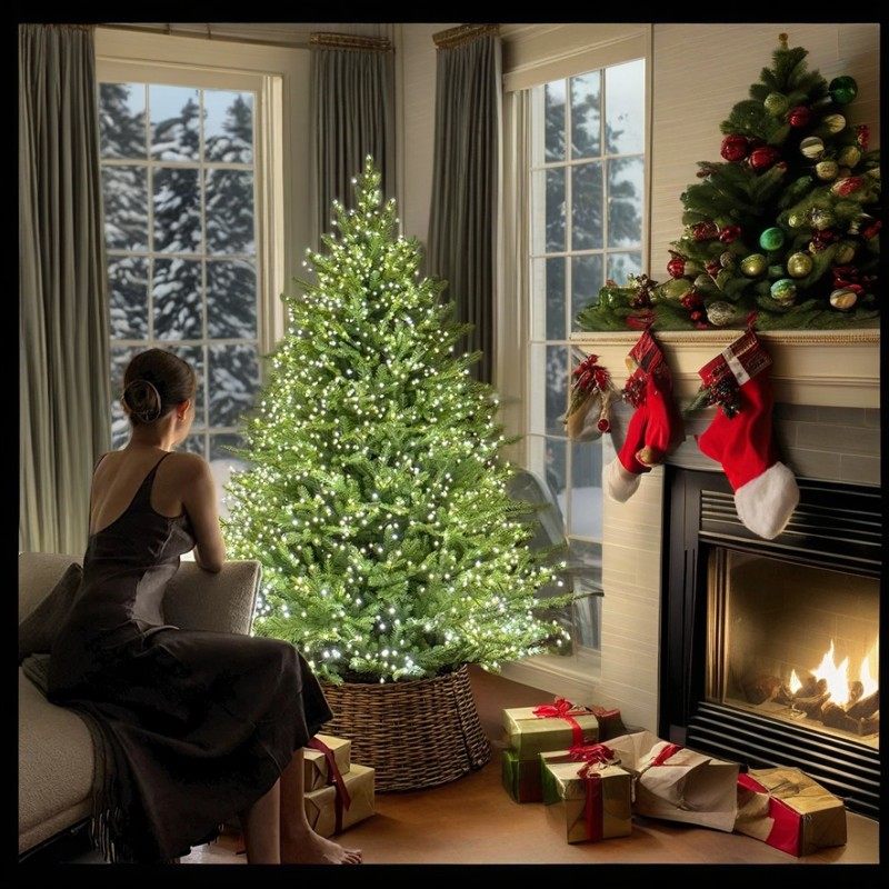 2025新款纯pe全铸造防阻燃圣诞装饰品摆件挂件圣诞树场景布置套餐