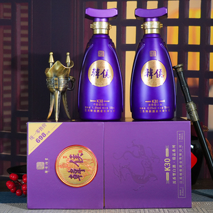 韩侯臻品K30浓香型白酒41.8度500ml纯粮食老五甄法送礼宴请