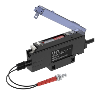 双数显光纤放大器 光纤探头传感器 红外光电感应开关漫反射式对射