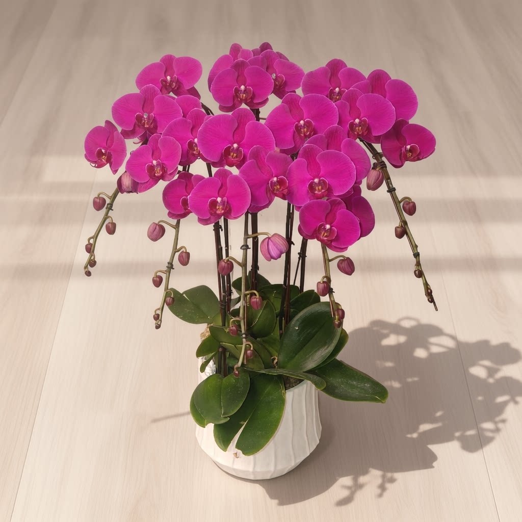 【金色池塘】蝴蝶兰【大辣椒】网红植物绿植盆栽室内花剑40%开放