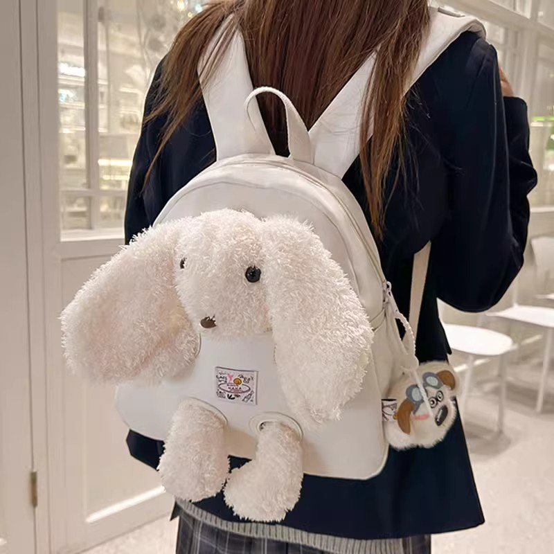 法国Fad Sincgo可爱女童双肩包幼儿园卡通兔子玩偶外出旅游小背包