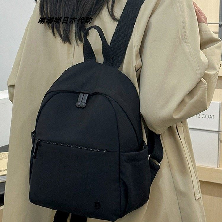 日本新款时尚双肩包简约百搭牛津布妈咪包轻便防水尼龙女生小背包