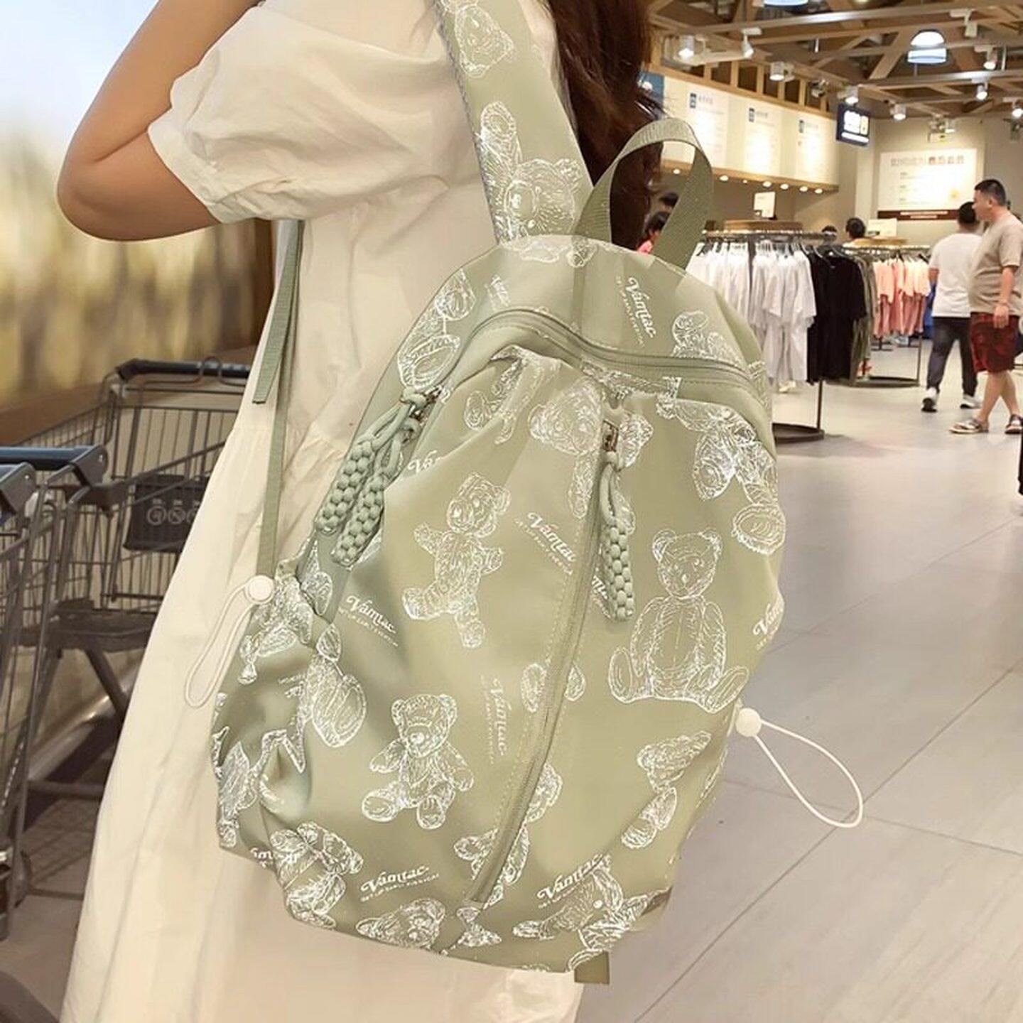 法国ZAMP专柜正品可爱小熊书包女新款亲子旅行爬山超轻防水双肩包