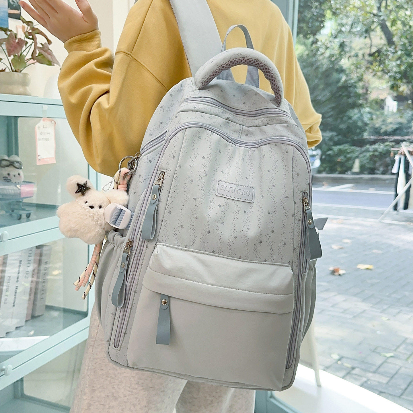 法国正品MDITCK书包女生大学生高颜值初中生高中生减负背包双肩包