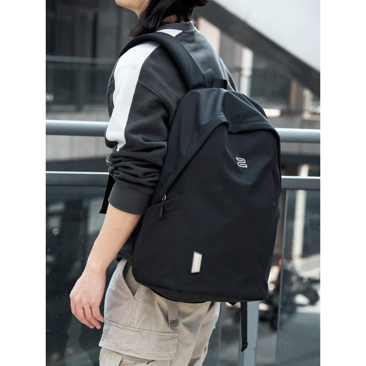 法国MKPREF大容量双肩包男生大学生通勤电脑书包男款短途旅行背包