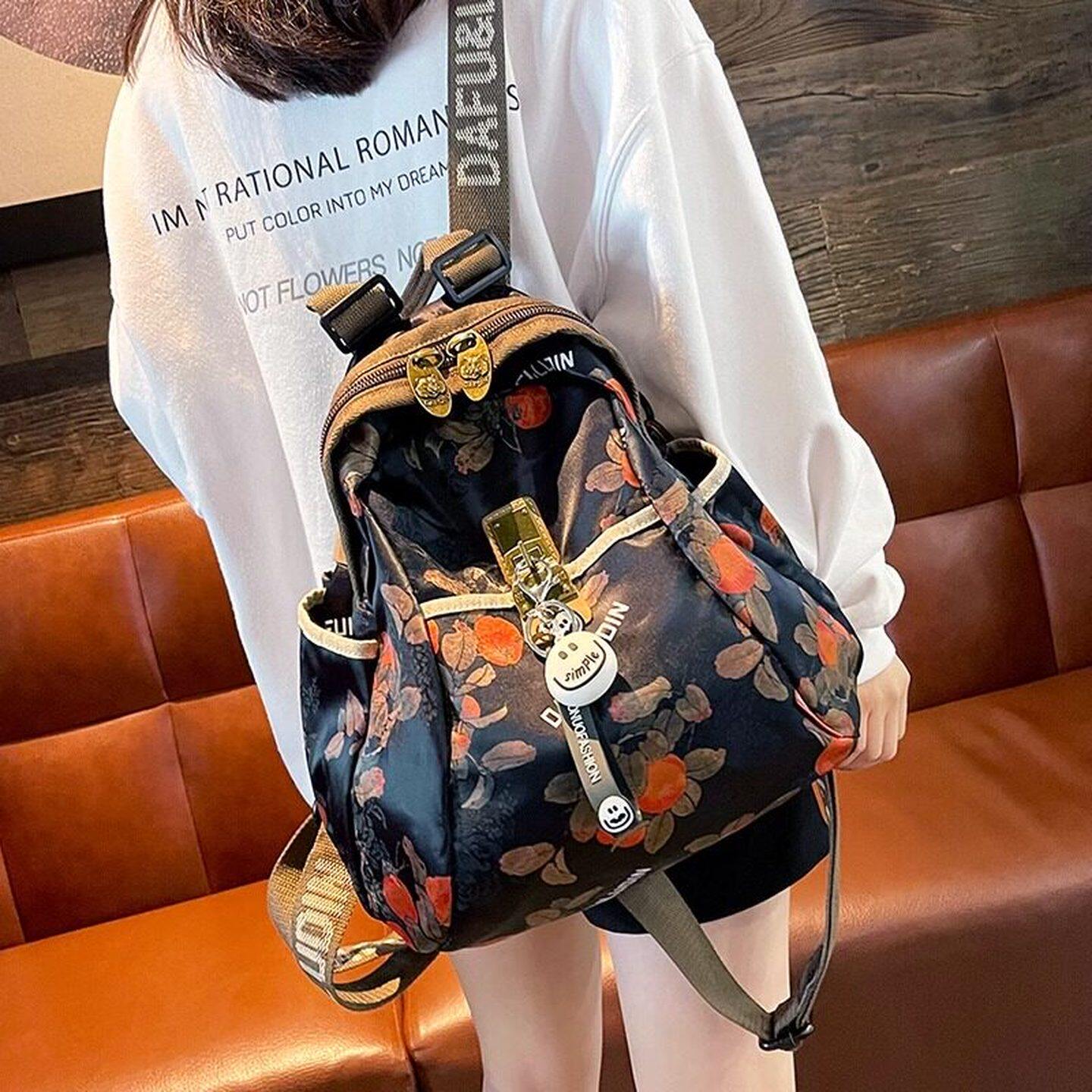 法国ZAMP柿柿如意双肩包女2026新款休闲牛津布背包轻便防水旅行包