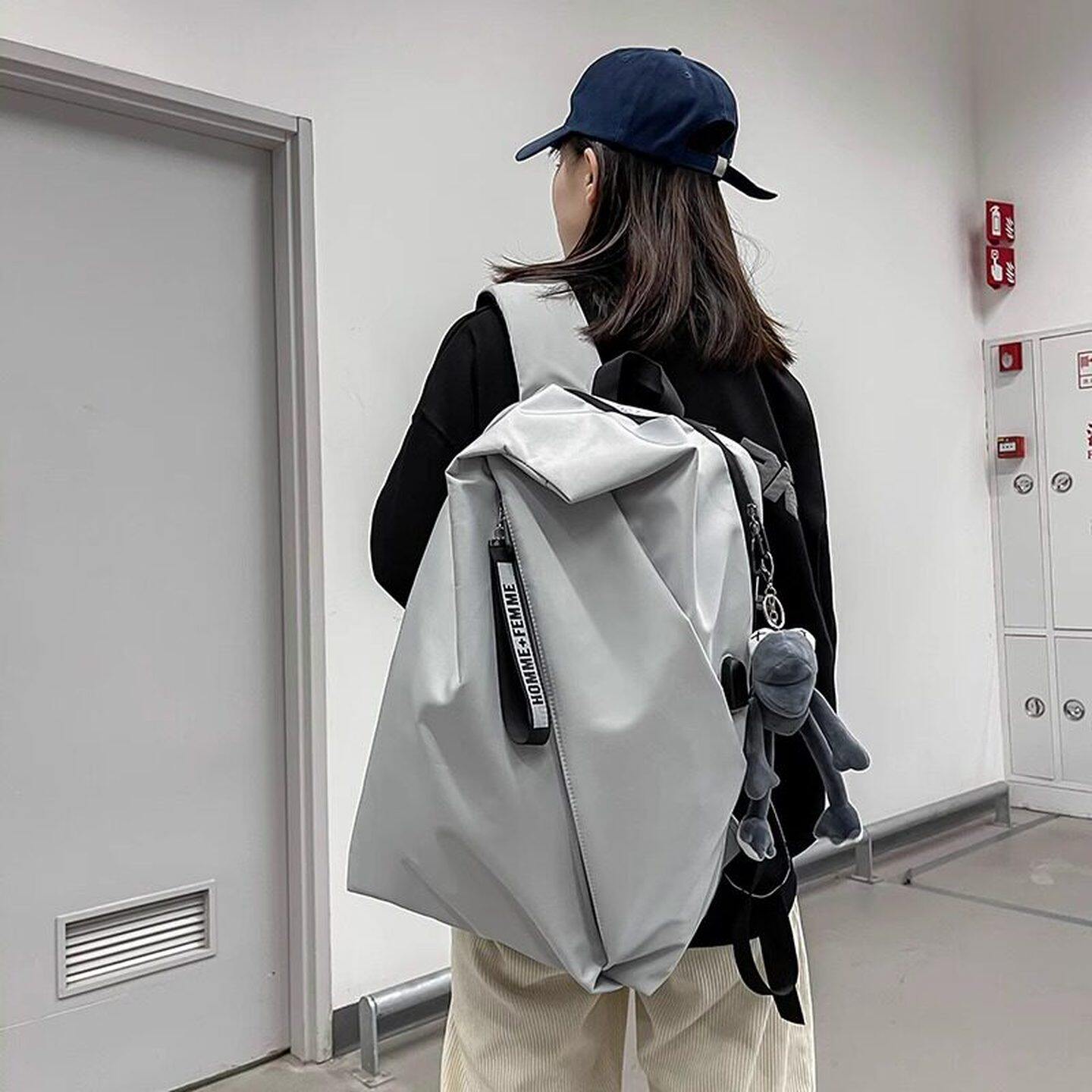 法国ZAMP双肩背包男大容量初高中书包简约百搭电脑包女旅游旅行包