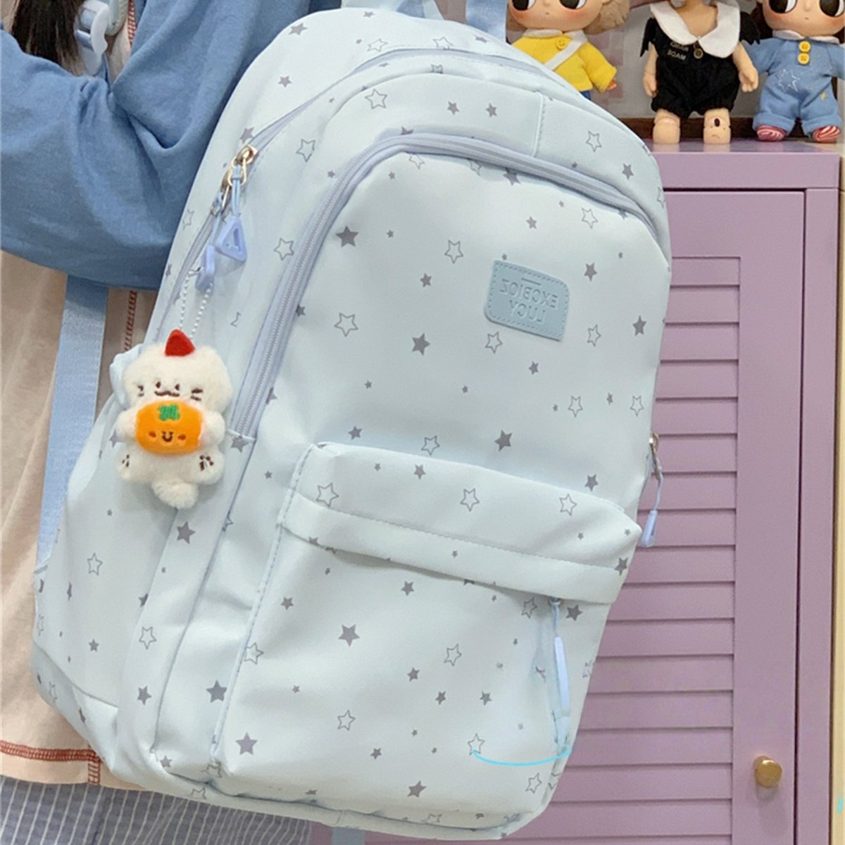 法国IT.onick星星款初中生高中生双肩包女韩版大容量背包减负书包