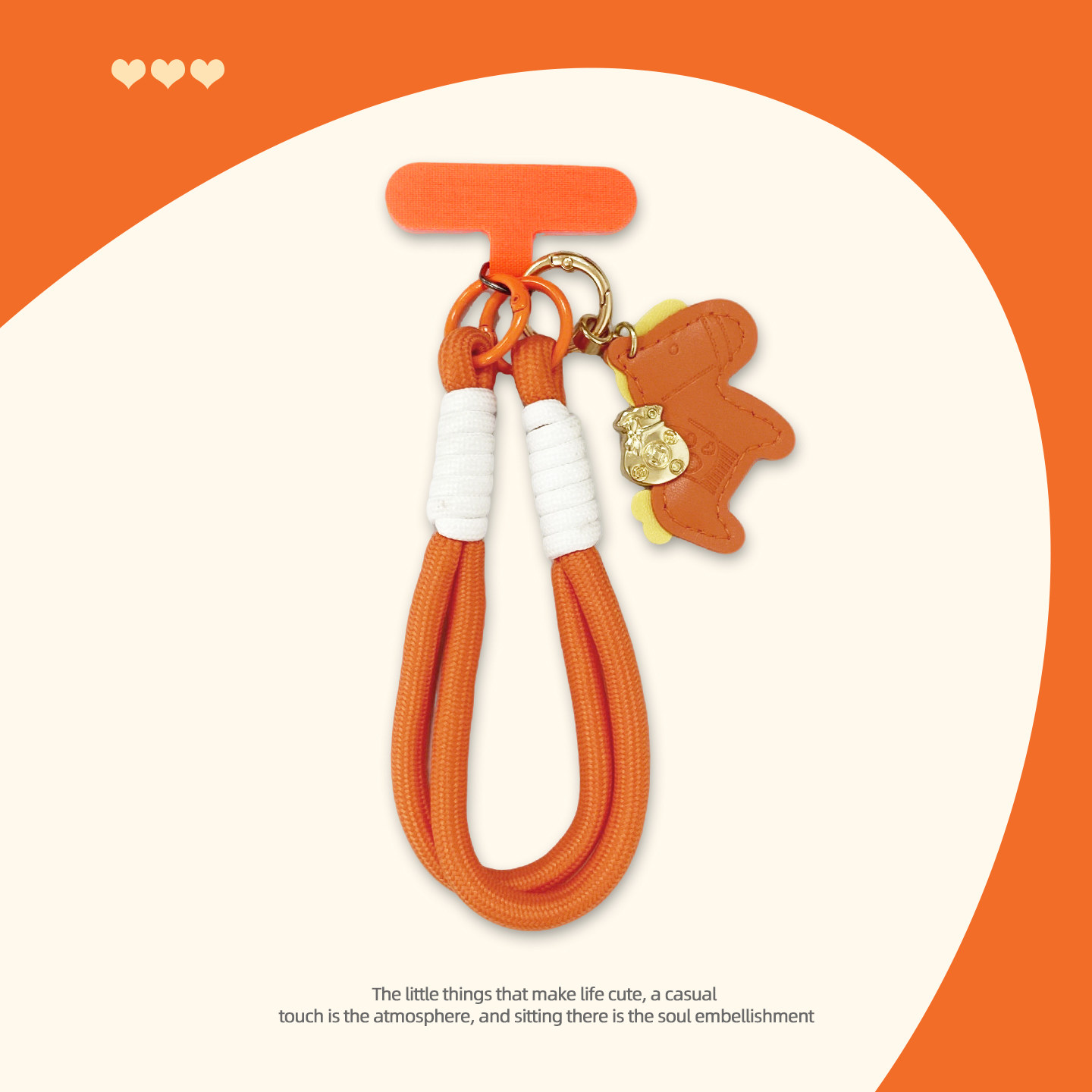 女款聚财手机挂绳轻奢小众精致高级感挂手腕手机链绳时尚新款链2026新款高端橙色编织马年防盗配件手机壳挂绳,3C数码配件,手机挂件/手机链,淘宝优惠券,粉丝福利购,淘宝优惠卷