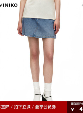 NO DIRECTION+【重磅牛仔复古蓝】Mary Quant 牛仔超短裙