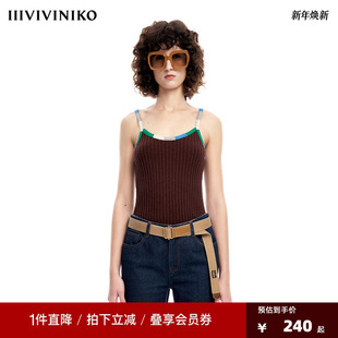 针织背心 IIIVIVINIKO薇薏蔻圈圈纱吊装 早春新品