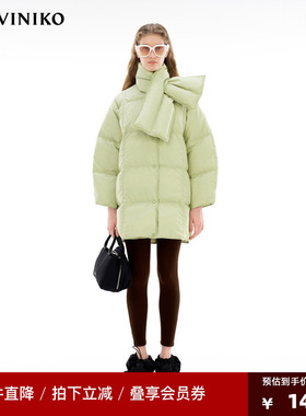 IIIVIVINIKO设计师品牌冬季新品中长款茧形羽绒服女R349137075D