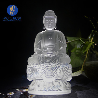 三宝佛寺院佛堂琉璃佛像观己琉璃