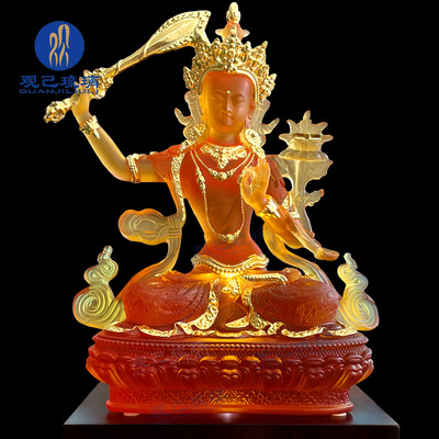 文殊菩萨五台山桌面密宗观己琉璃
