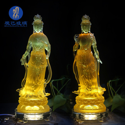 东方三圣客厅药师佛佛像观己琉璃