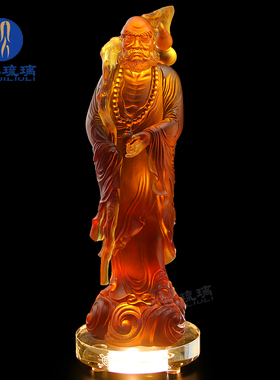 观己琉璃达摩祖师摆件禅宗佛像