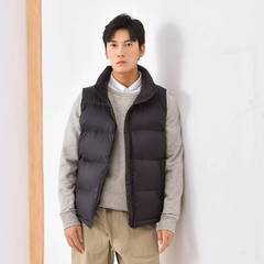 独等/UCUB 95白鸭绒立领男羽绒马甲短款男士2025新款秋冬羽绒背心
