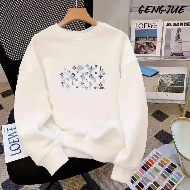 【一折专区】奥特莱斯秋冬新款重磅潮流圆领套头卫衣大码衣简约男