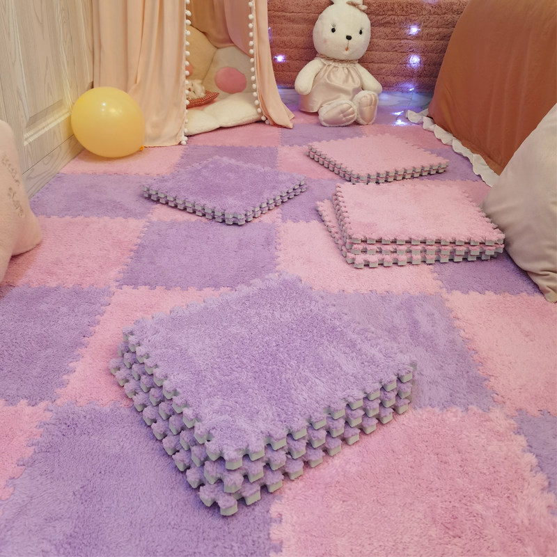 房间地毯卧室女孩床边毯ins风奶油风拼接垫子地垫出租屋地板铺垫,居家布艺,地毯,淘宝优惠券,粉丝福利购,淘宝优惠卷