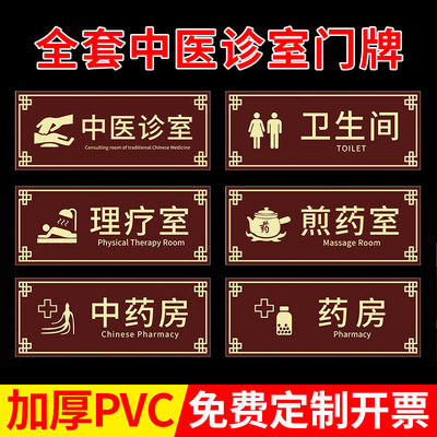 PVC塑料板中医诊室门牌