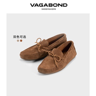 Vagabond LARISSA女士绒面牛皮蝴蝶结乐福鞋一脚蹬2026春夏新品