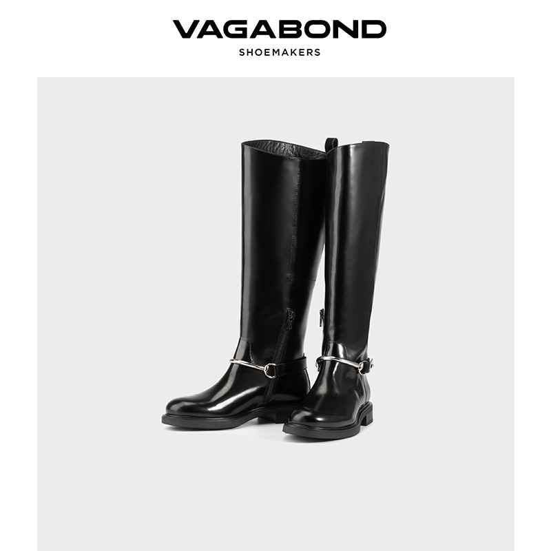 VagabondFREYA圆头马衔扣骑士靴