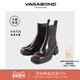 Vagabond DORAH女士牛皮圆头粗跟切尔西靴美拉德短靴2024秋冬系列