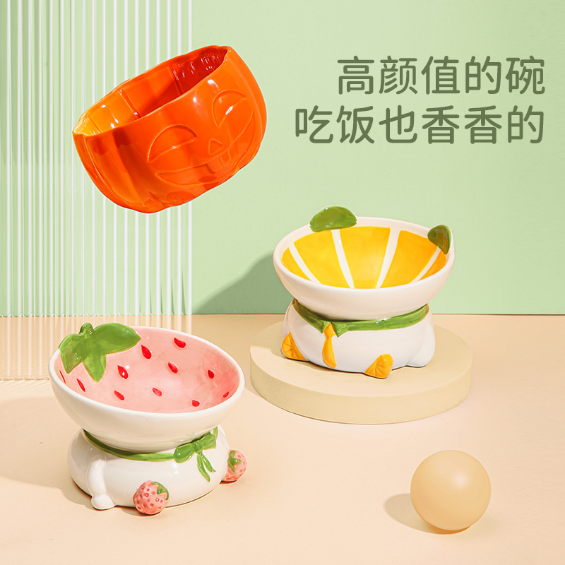 健康陶瓷水果陶瓷猫碗