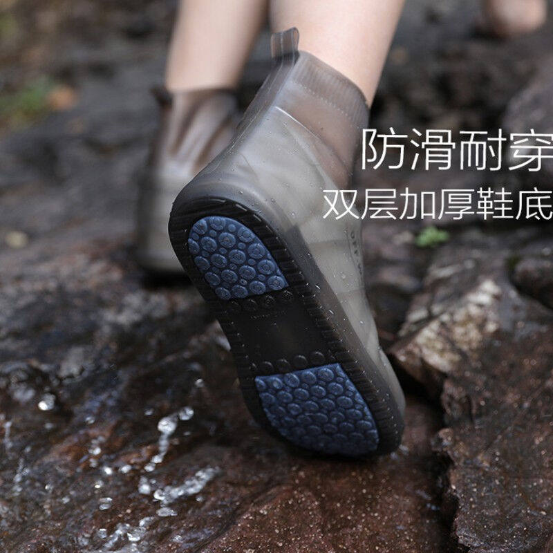 雨时代雨鞋套雨季防雨防水加厚防滑雨鞋套防脏污成人儿童男女学生