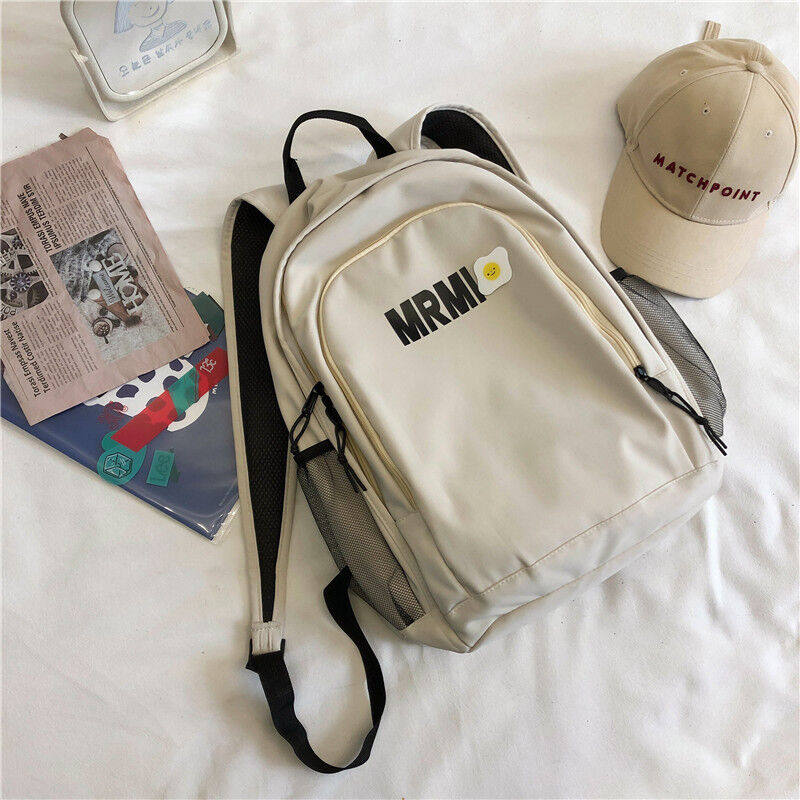 唐誉日系帆布书包女高中学生韩版大容量简约ins百搭初中生大学生