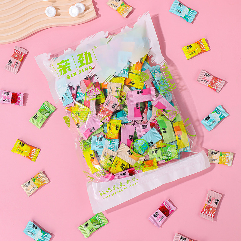 花香味无糖薄荷糖果接吻糖持久混合水果味清凉口气清新随身携带糖