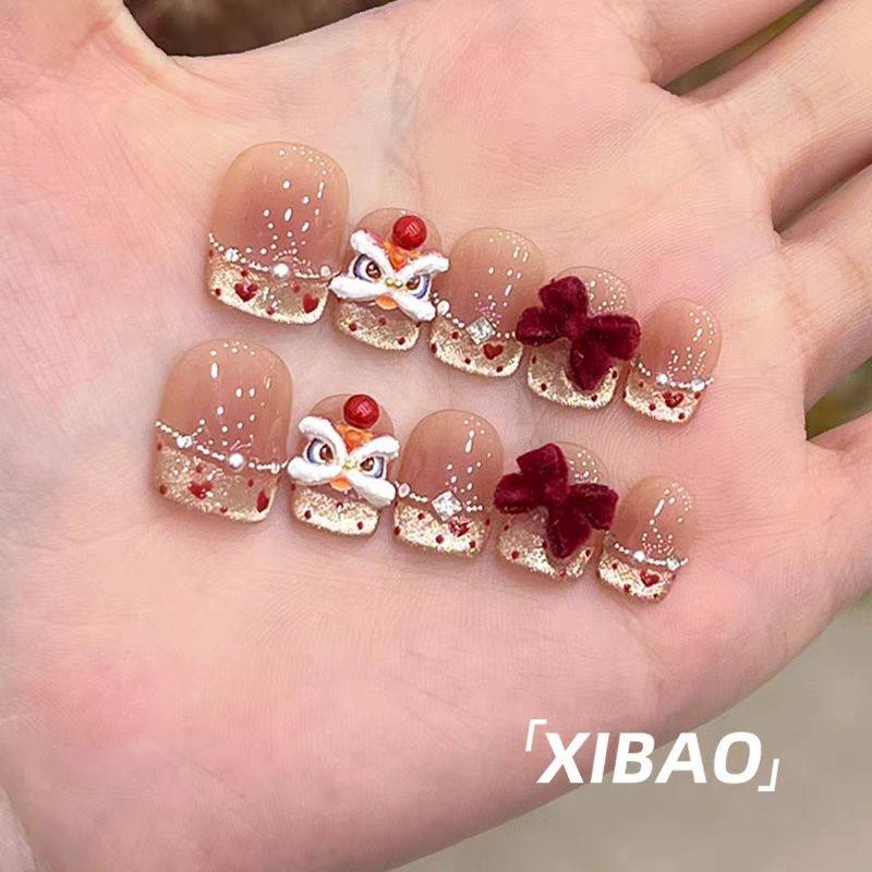 纯手工儿童穿戴甲女童美甲短款穿戴甲纯手工美甲新款高级感法式裸,彩妆/香水/美妆工具,美甲工具,淘宝优惠券,粉丝福利购,淘宝优惠卷