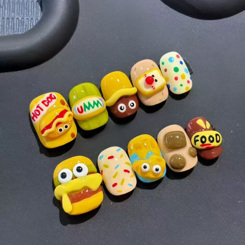 美甲穿戴式指甲贴片立体