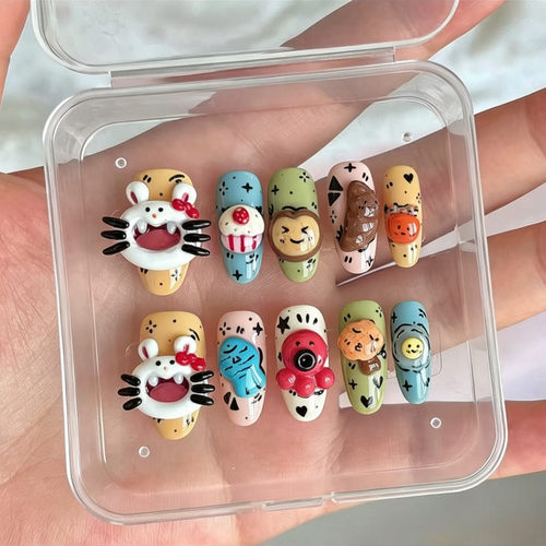 立体手工穿戴甲长款兔子