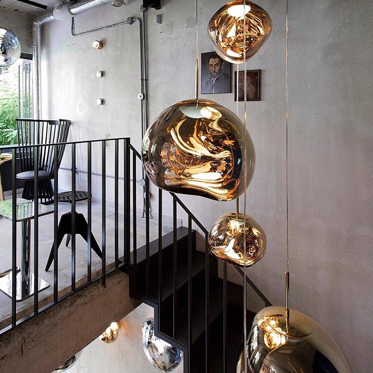 英国tom dixon Melt设计师熔岩吊灯挑空客厅餐厅loft楼梯复式楼灯