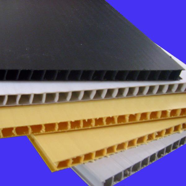 源头厂家供应防静电万通板材密度瓦楞隔板蓝白黑PP塑料中空板