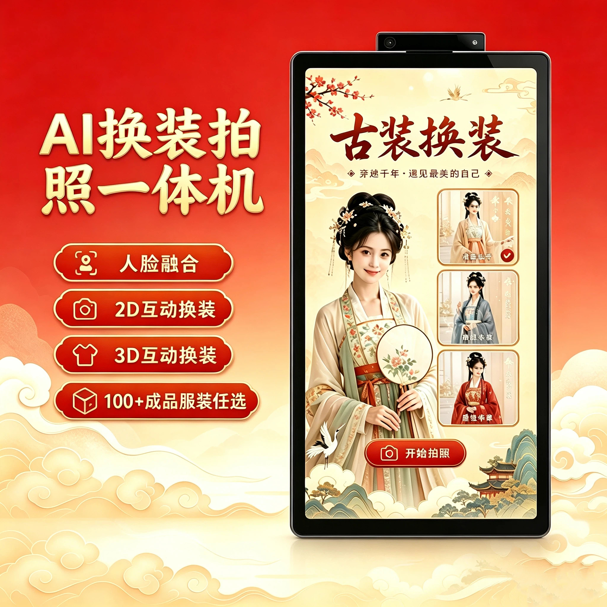 ai体感互动换装拍照一体机图片