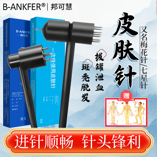 梅花针中医放血脱发皮肤针灸