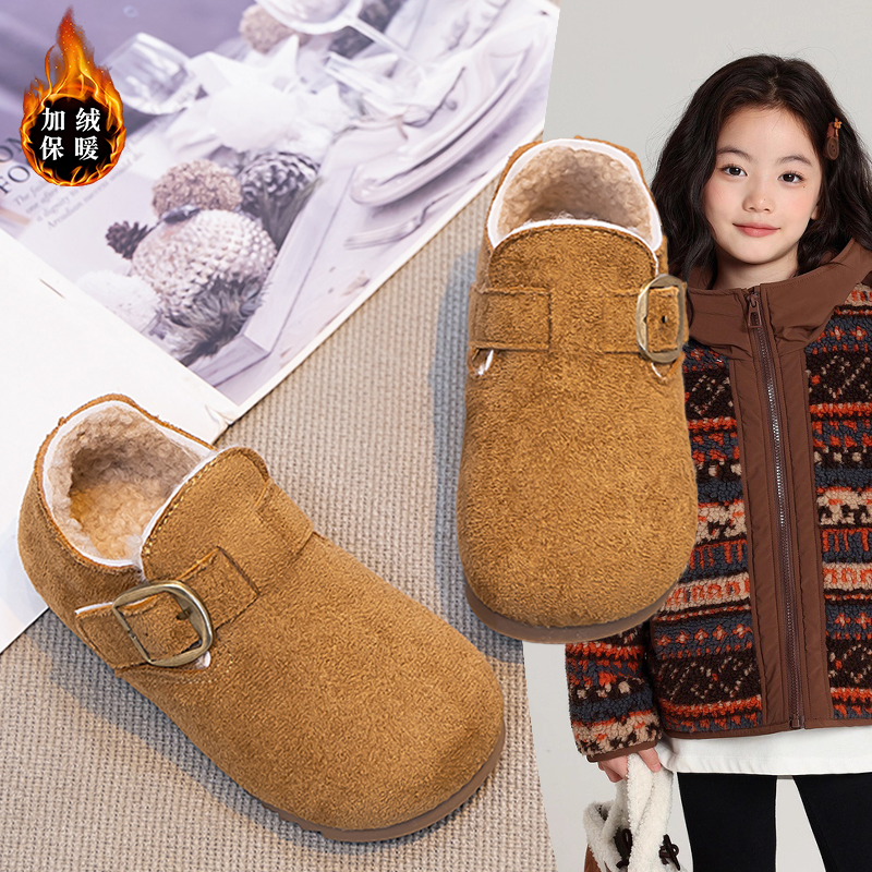 女童时尚棉鞋2026新款冬季宝宝运动勃肯鞋女孩加绒公主洋气豆豆鞋,童鞋/婴儿鞋/亲子鞋,棉鞋,淘宝优惠券,粉丝福利购,淘宝优惠卷