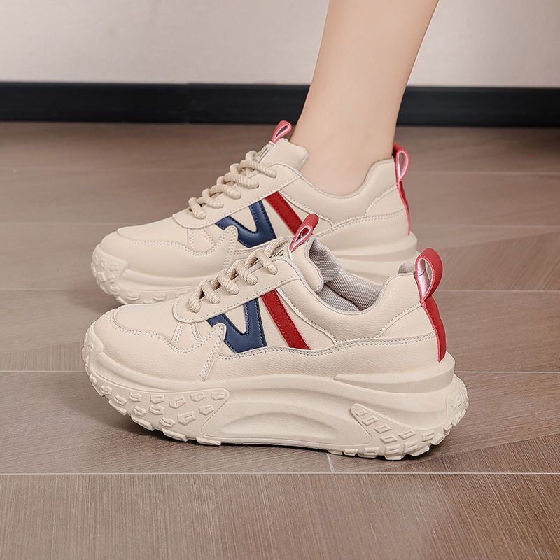 女童厚底防滑运动鞋2026春秋新款初中生防滑耐磨老爹鞋增高跑步鞋