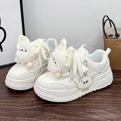 儿童单鞋女童鞋子2026卡通新款女孩运动板鞋中大童时尚平底可爱鞋