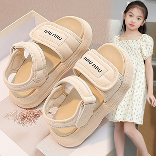 女童公主凉鞋2025新款夏季儿童软底沙滩鞋防滑运动小女孩夏天凉拖