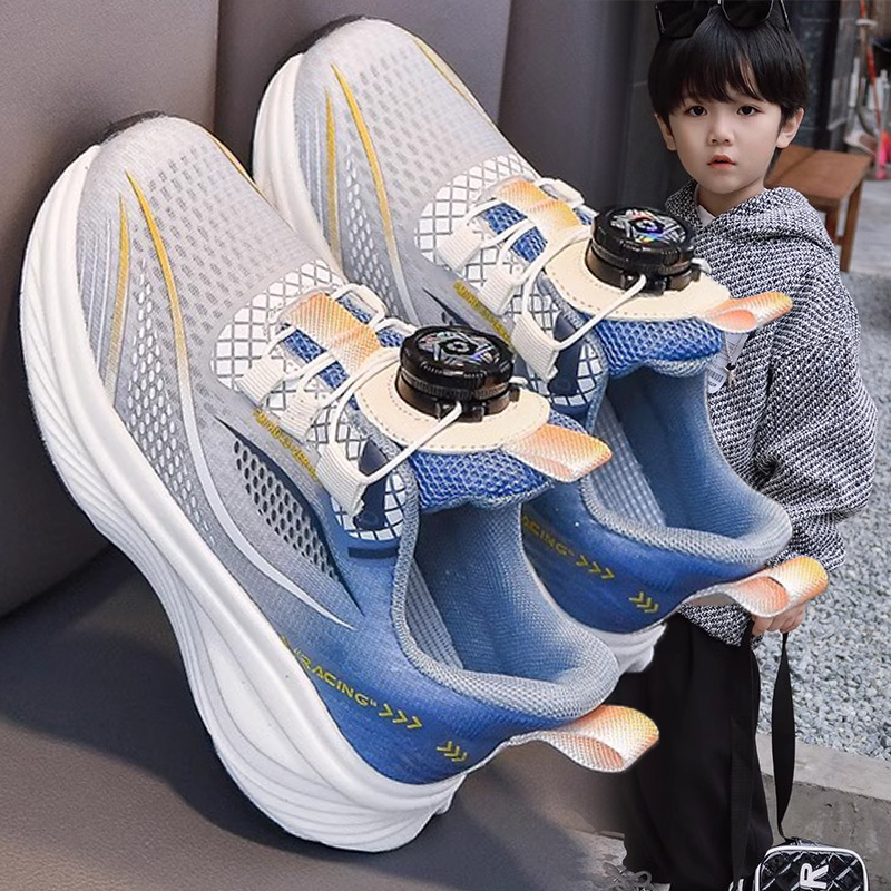 男童2025春秋季中大童轻便透气小男孩软底运动鞋小孩子防滑跑步鞋