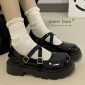 2026春秋季 子学生小皮鞋 新款 公主黑色鞋 儿童亮面软底单鞋 女童皮鞋