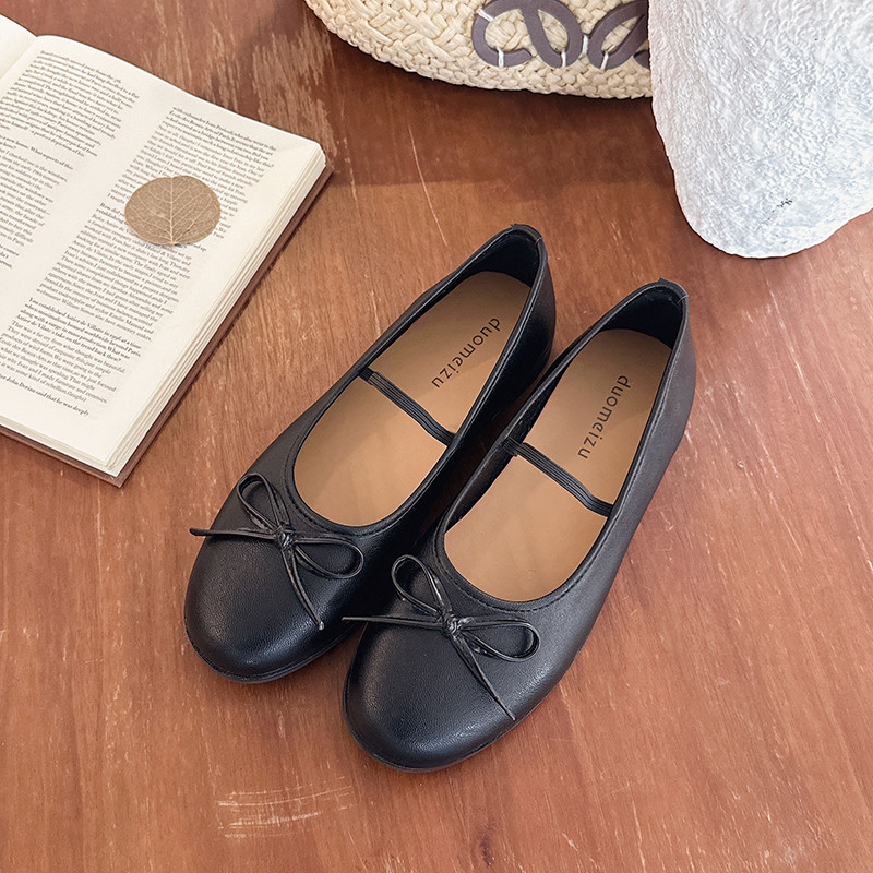 女童时尚韩版软底舒适平底鞋女孩2026春秋新款小众洋气百搭单鞋女