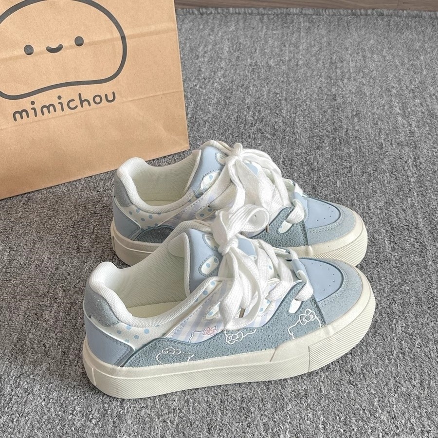 女童2025春秋新款休闲鞋子厚底运动鞋时尚韩版单鞋中大童学生软底