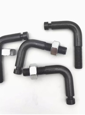 替代BSPL3/4/5/6/8/10/12 碳钢L型 拉伸弹簧用支柱 开槽型