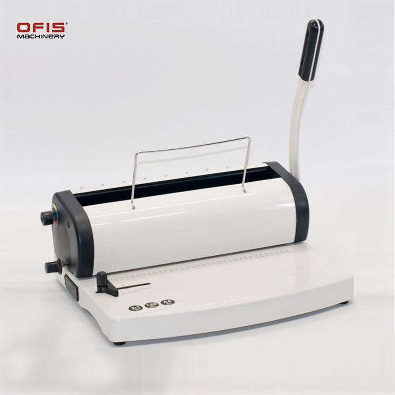 T618 办公装订机双线圈装订机 相册笔记本挂历铁圈打孔装订两用机