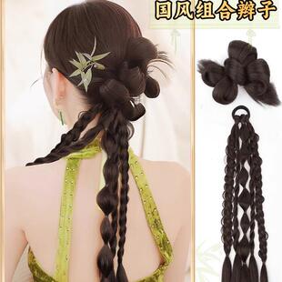 新中国风花辫双股扭曲辫古代风格编织新娘发型头饰