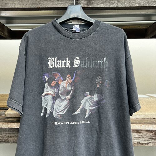 番茄小诗 Black Sabbath黑色安息日复古摇滚短袖T恤水洗做旧宽松